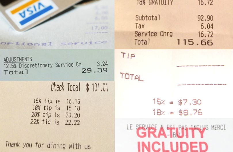 Tipping, Gratuity and Discretionary Service Charge